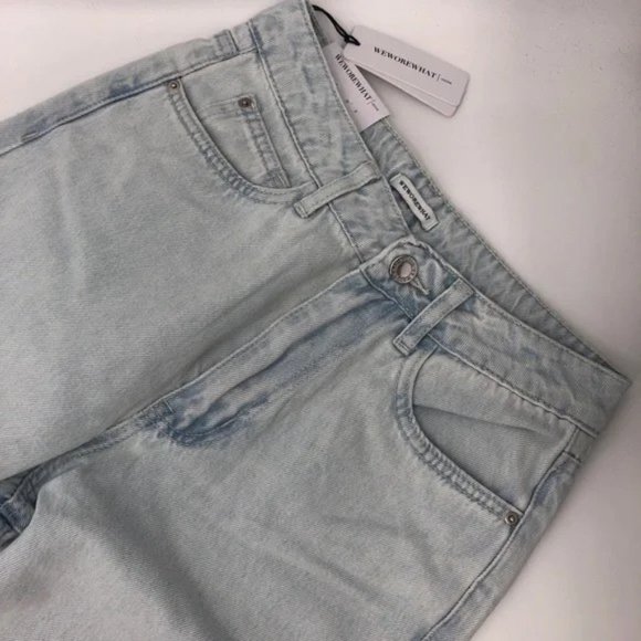 NWT WeWoreWhat The Icon High Waisted Light Wash Bootcut Jean - Picture 7 of 11